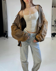 Dreamy Leather Bomber