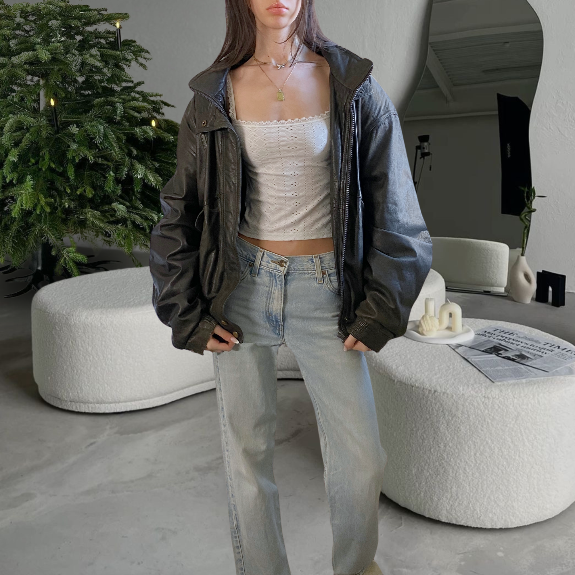 Franklin Leather Bomber