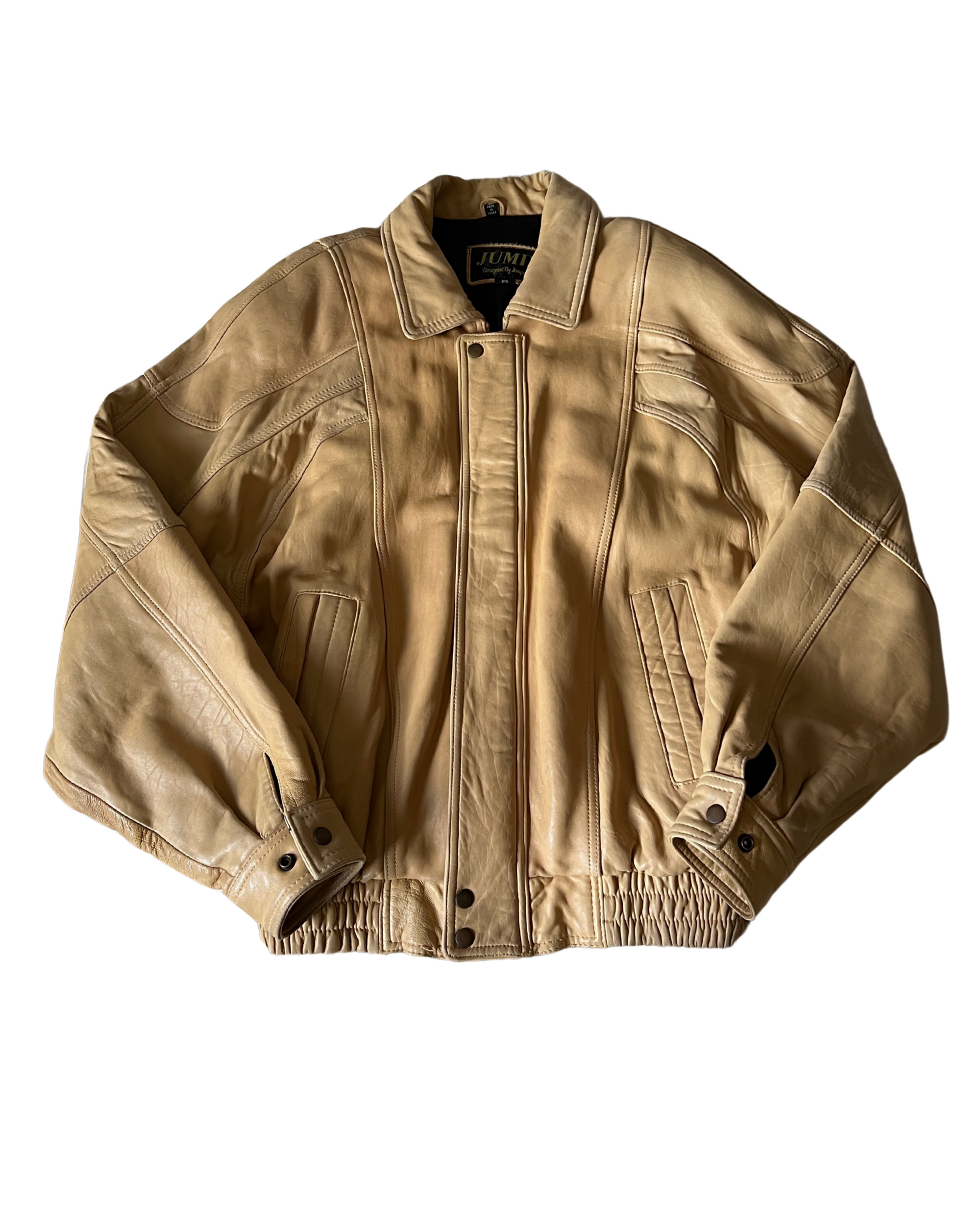 Butter Leather Bomber