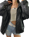 Oxy Leather Bomber
