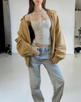 Butter Leather Bomber