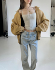 Butter Leather Bomber