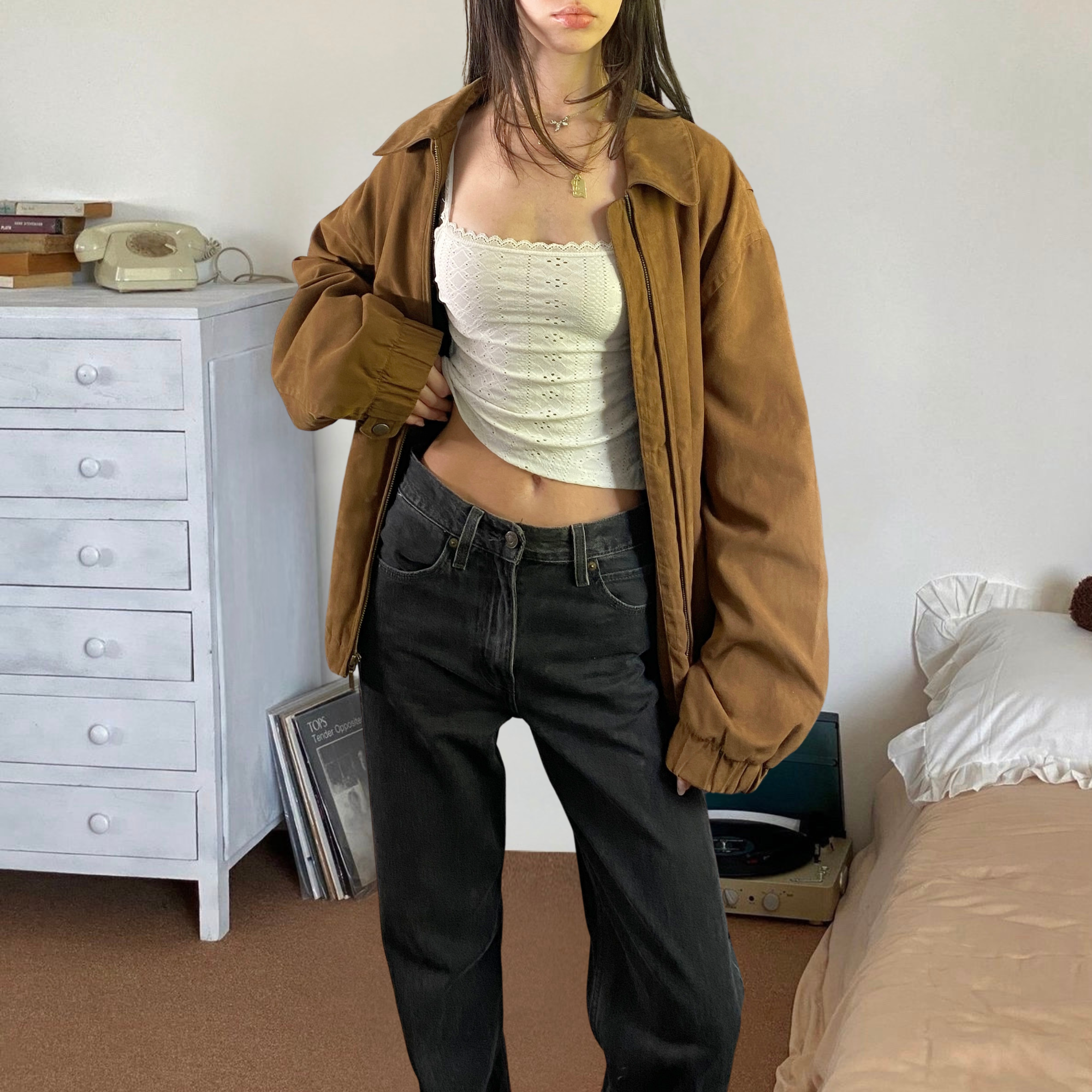 Gary Suede Bomber