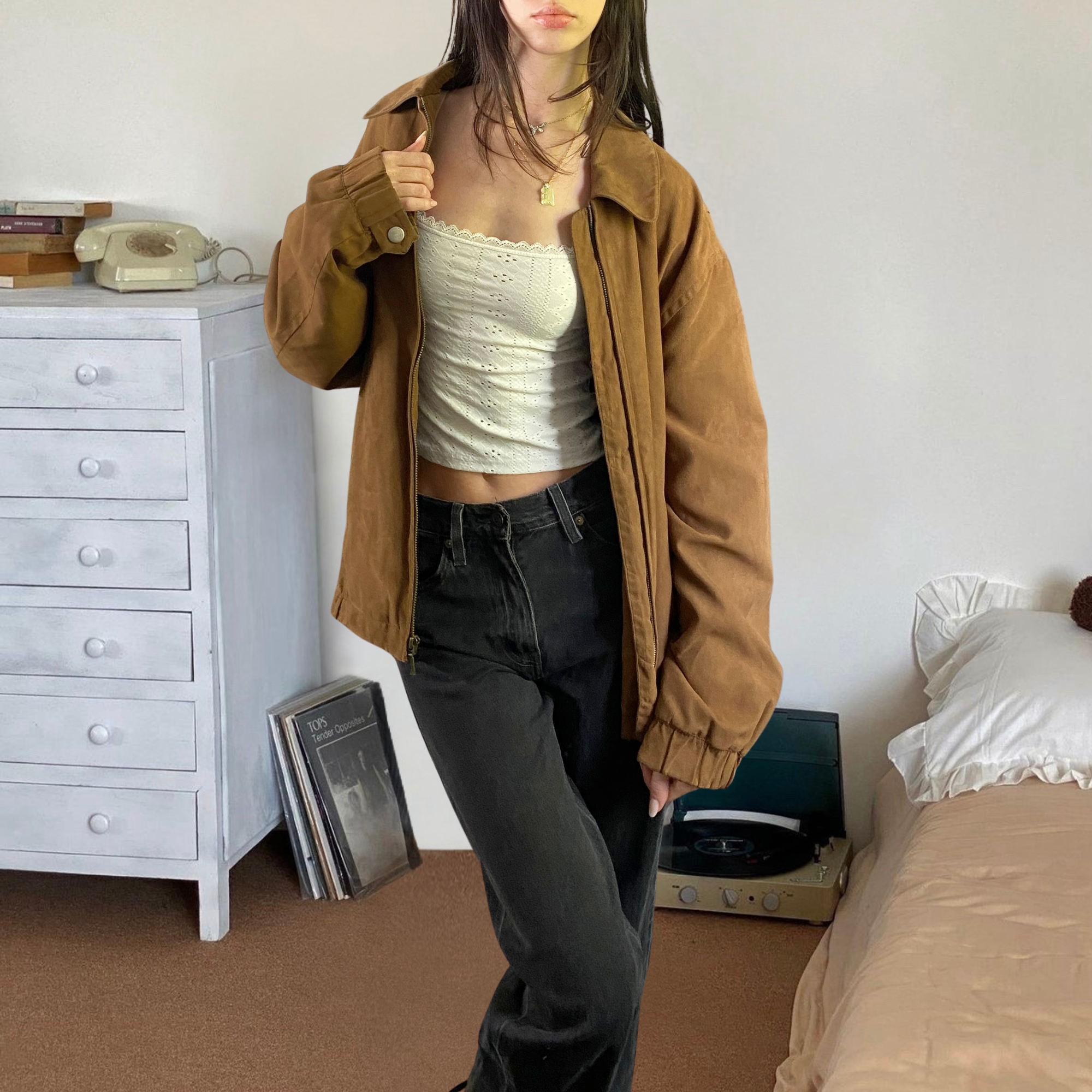 Gary Suede Bomber