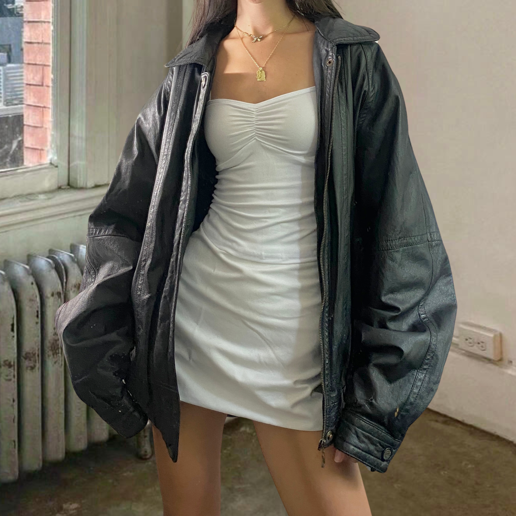 Sergio Leather Bomber
