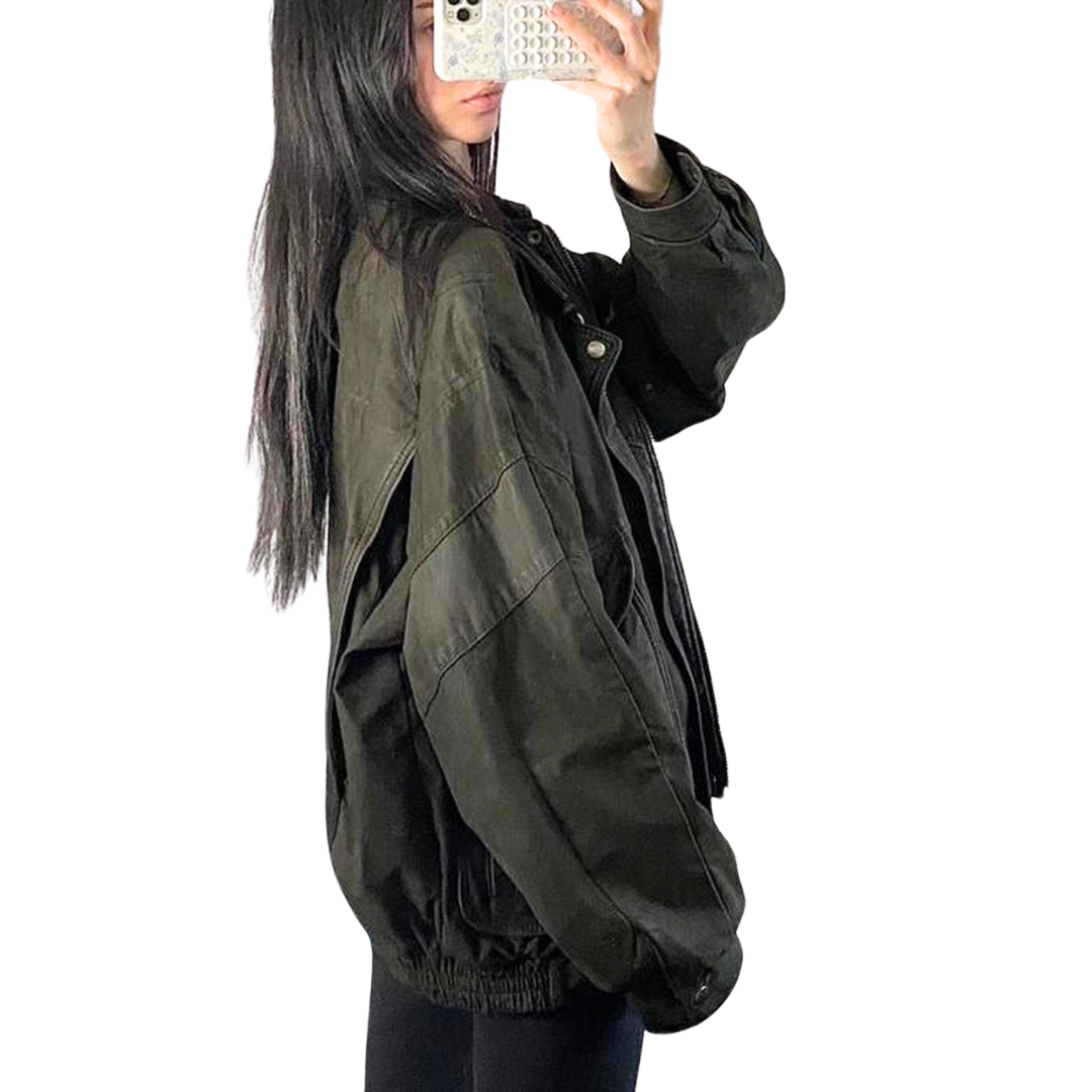 Vintage Leather Bomber