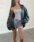 Yuan Leather bomber