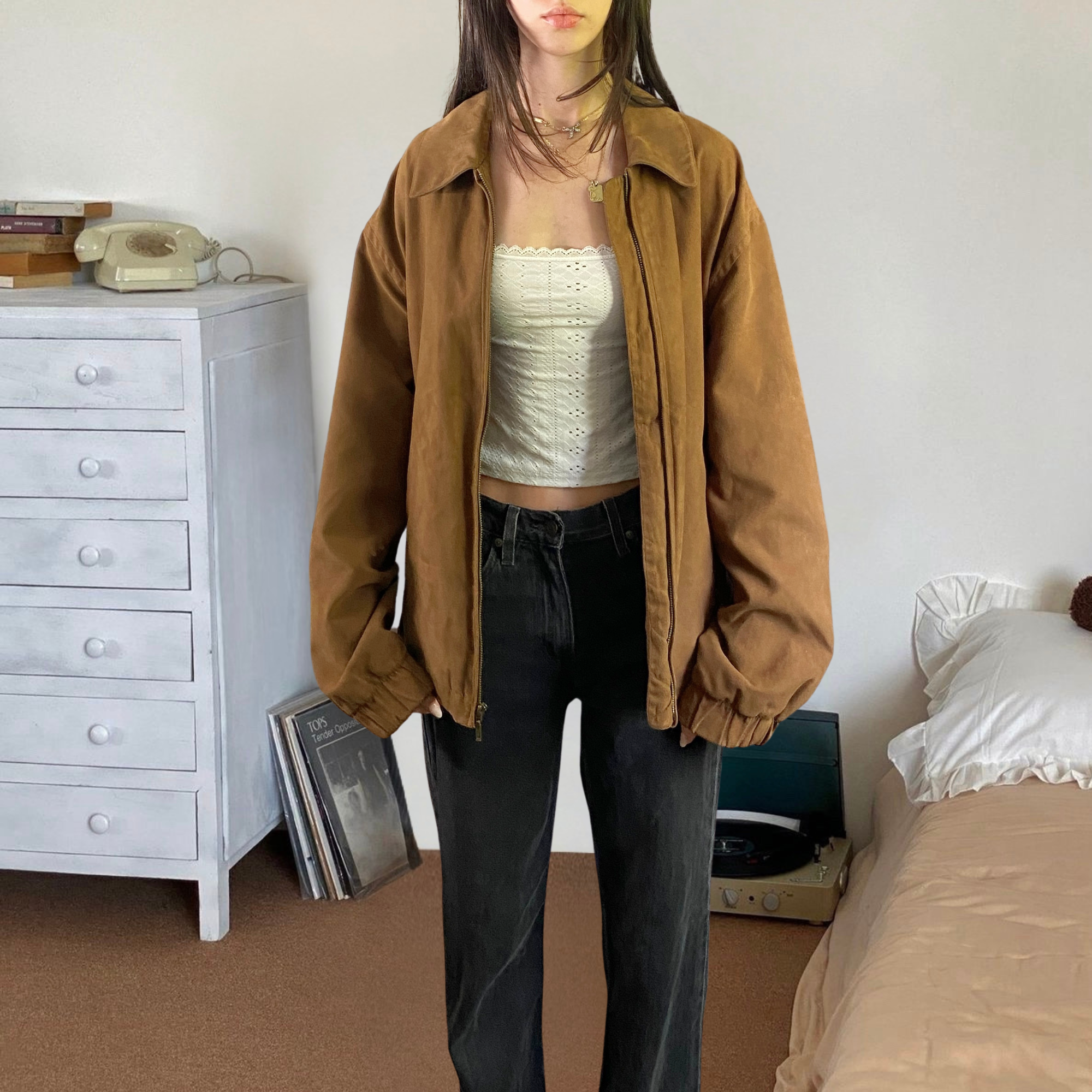Gary Suede Bomber