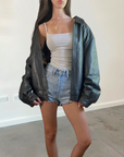 Yuan Leather bomber