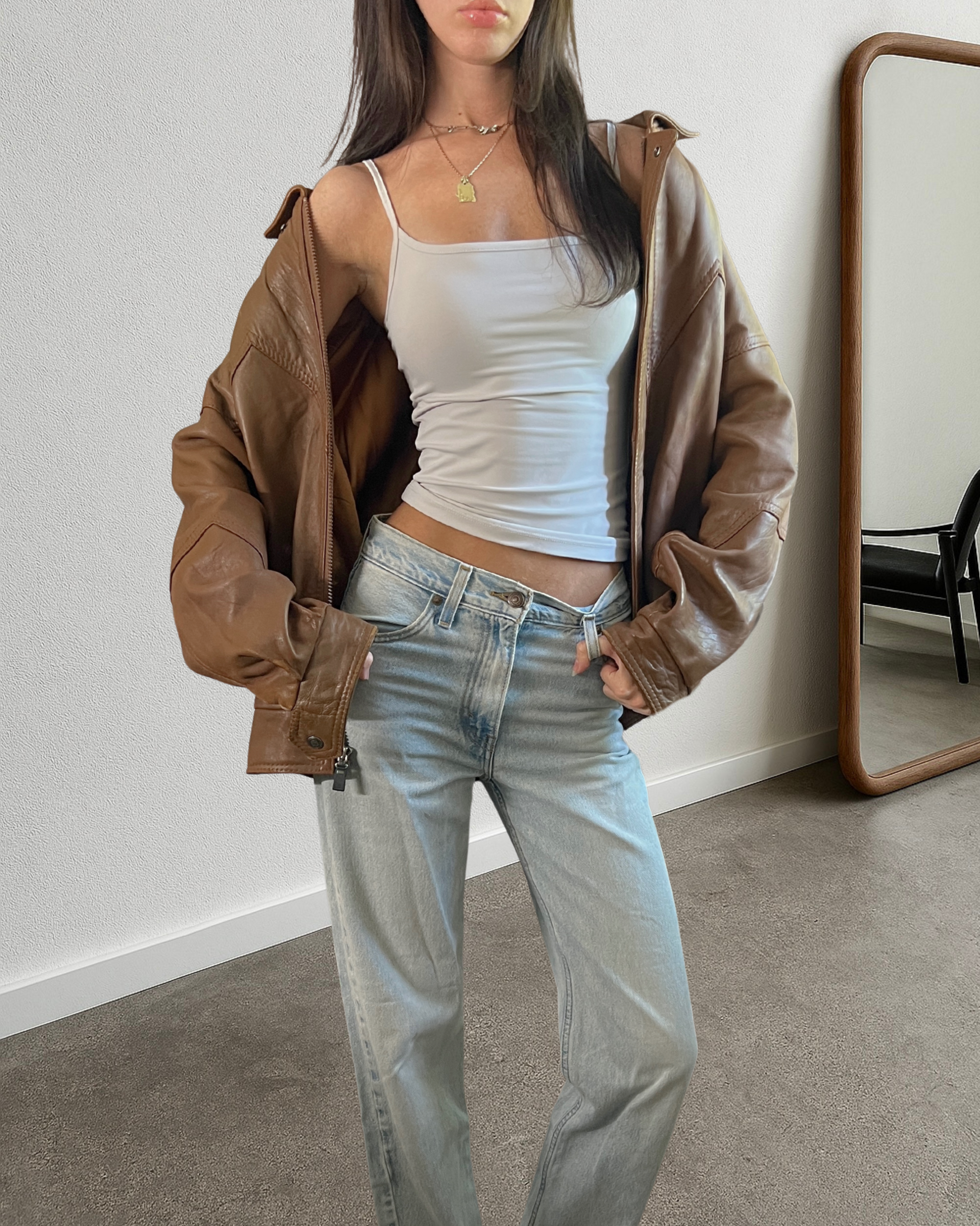 Capra Leather Bomber