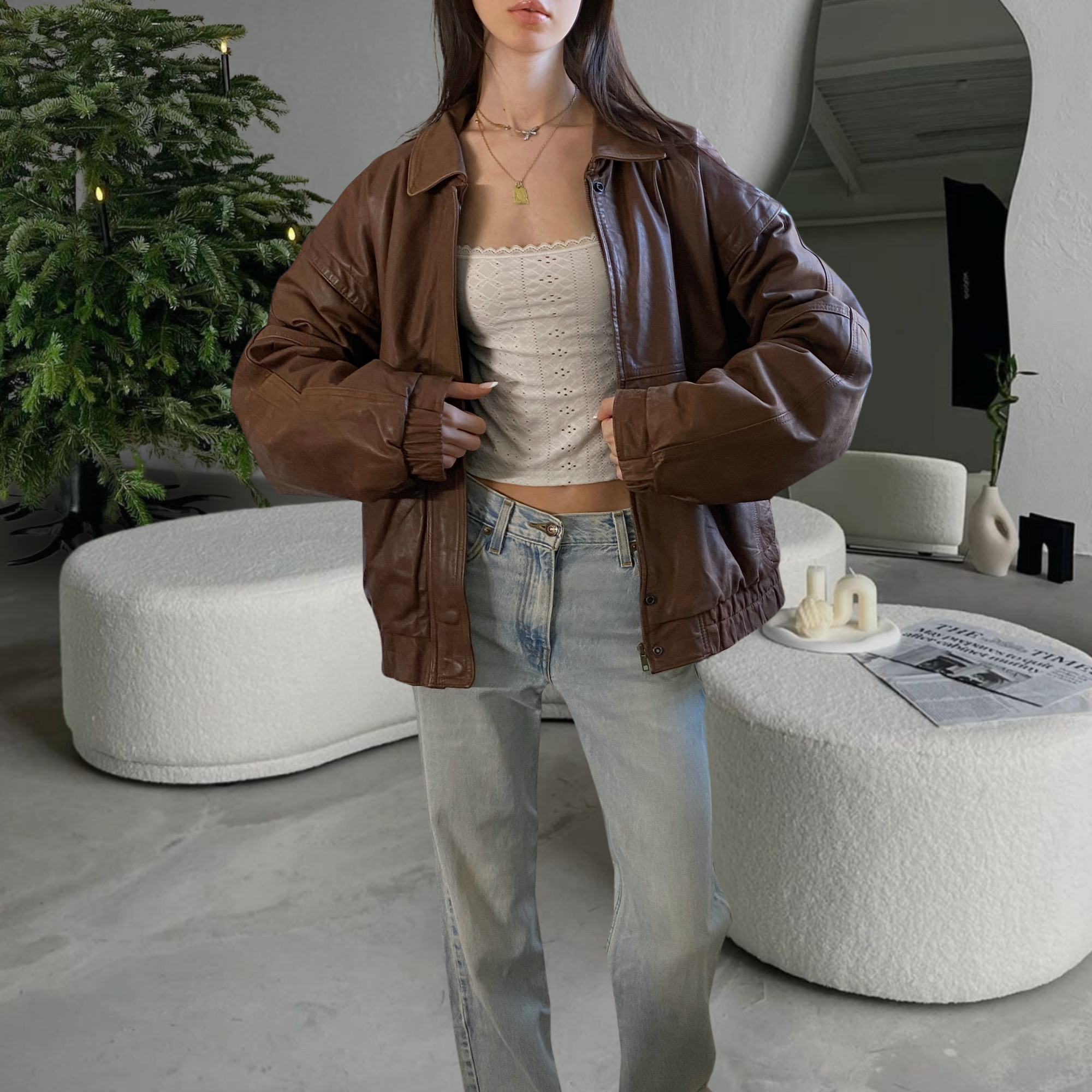 Gordon Leather Bomber