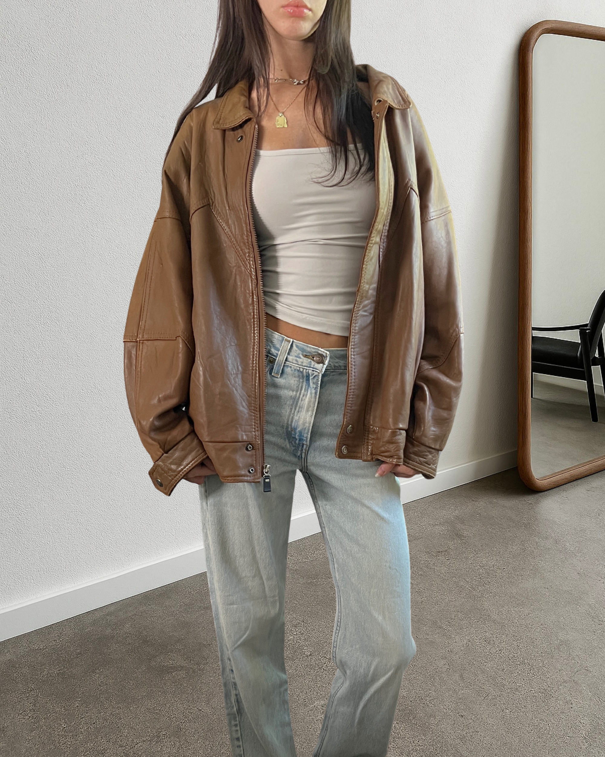 Capra Leather Bomber