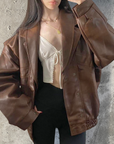 Italy Leather Bomber