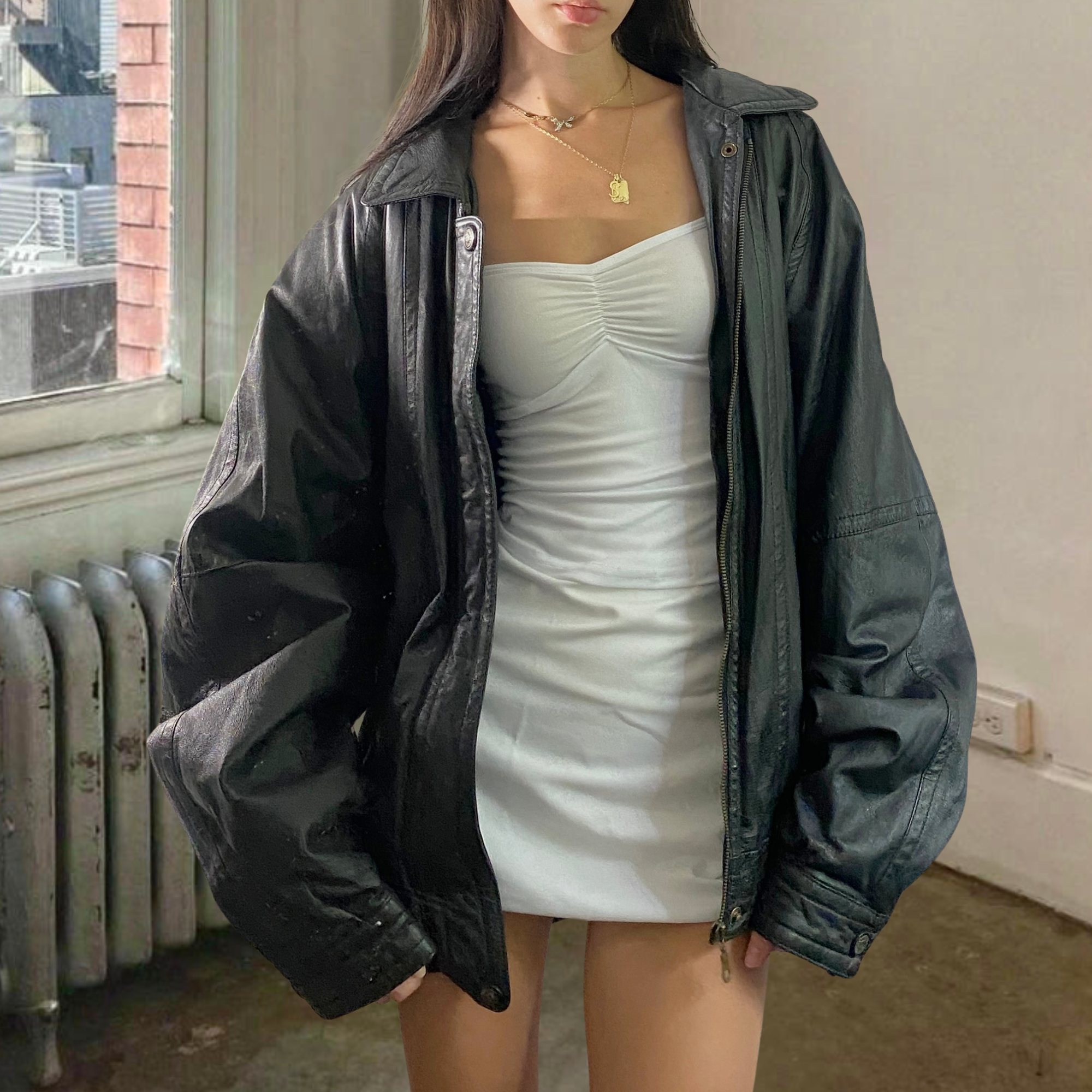 Sergio Leather Bomber