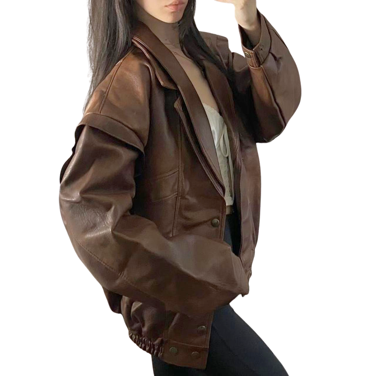 Italy Leather Bomber