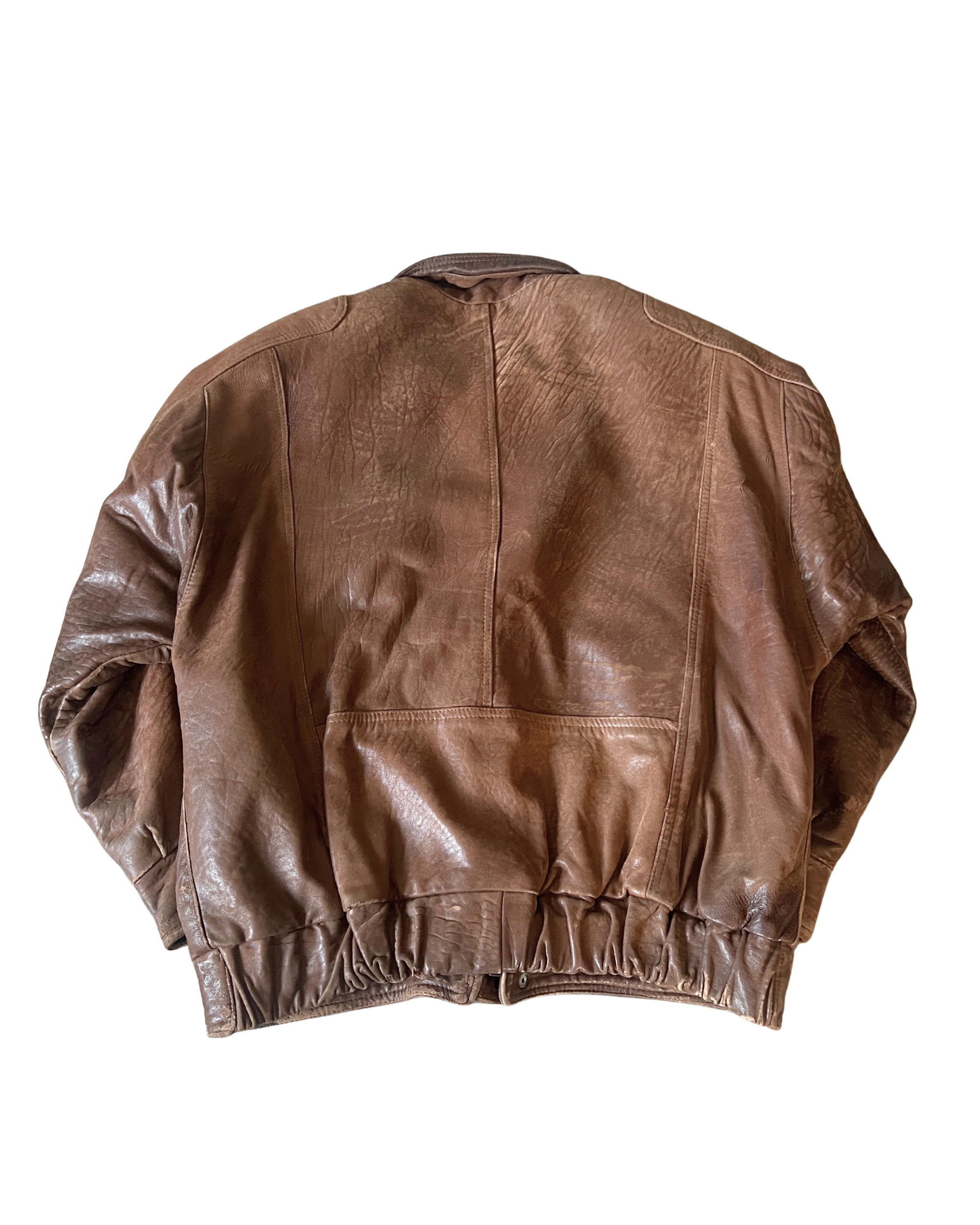 Daisy Leather Bomber