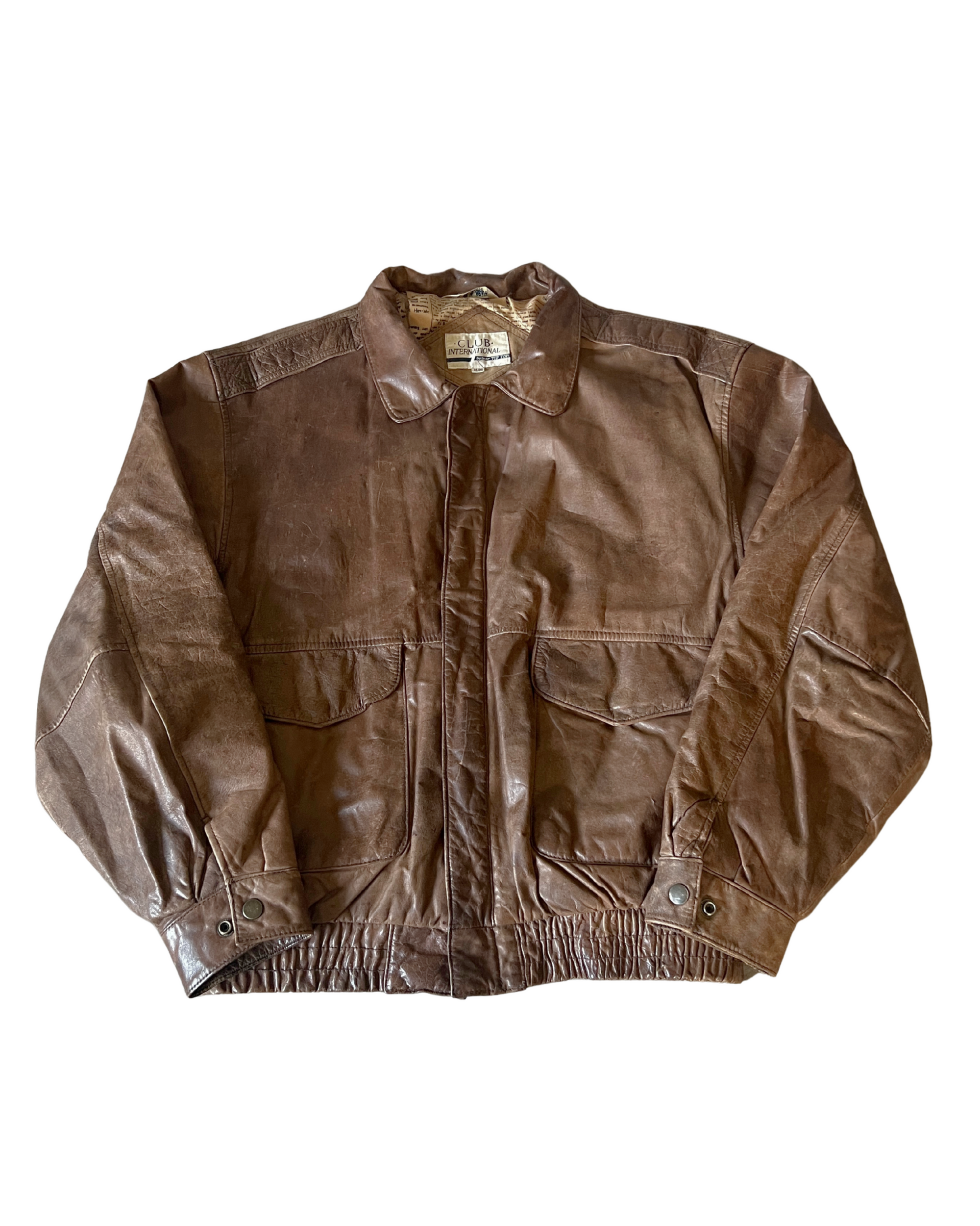 Claud Leather Bomber