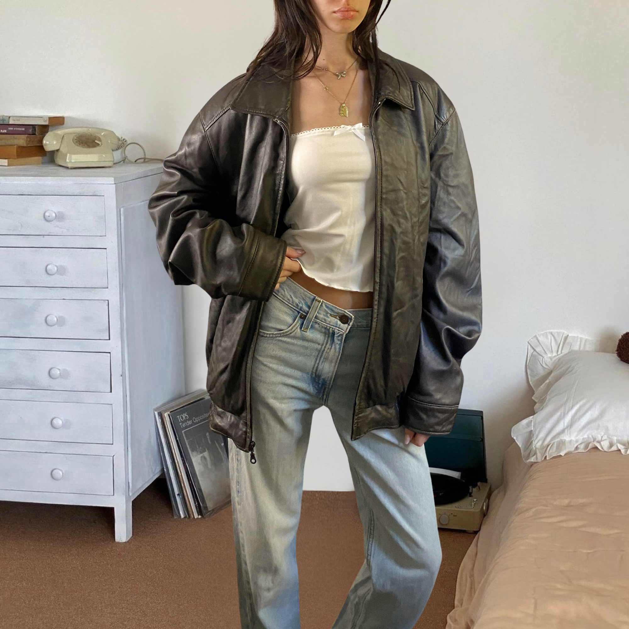 Danier Leather Bomber