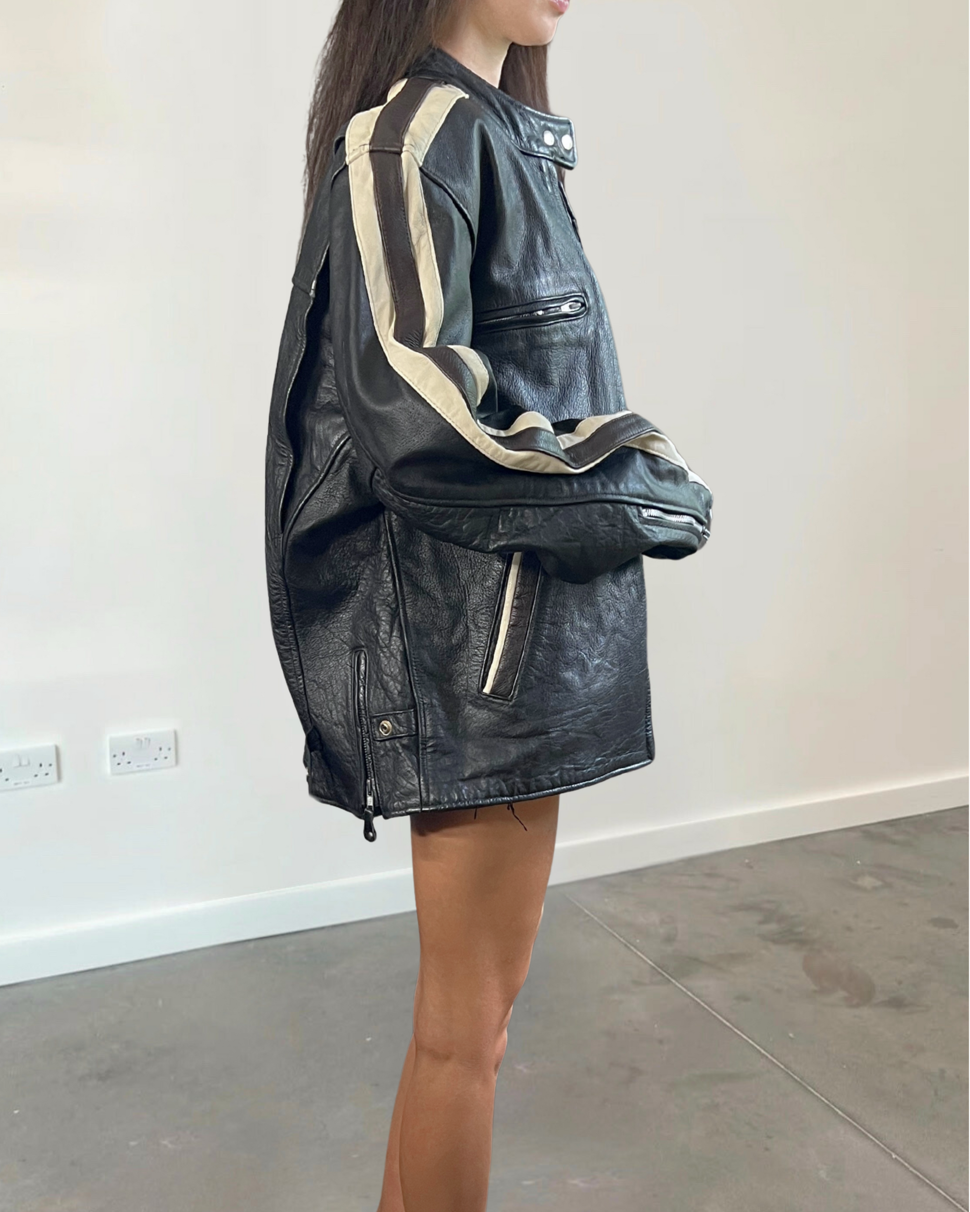 Astrid Leather Bomber