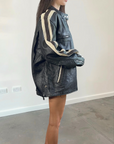 Astrid Leather Bomber