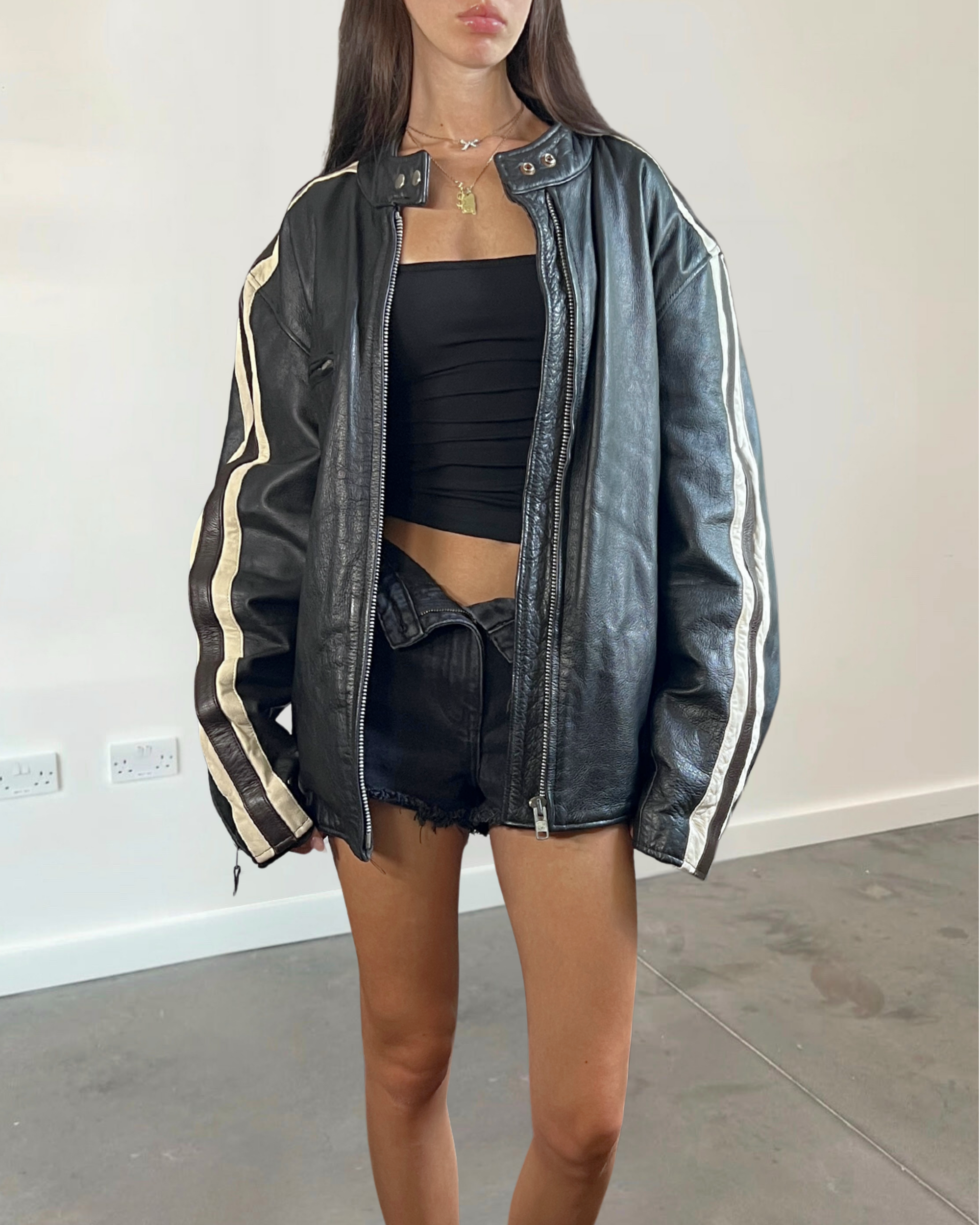Astrid Leather Bomber