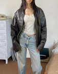 Profilo Leather Bomber
