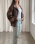 Barrel Leather Bomber