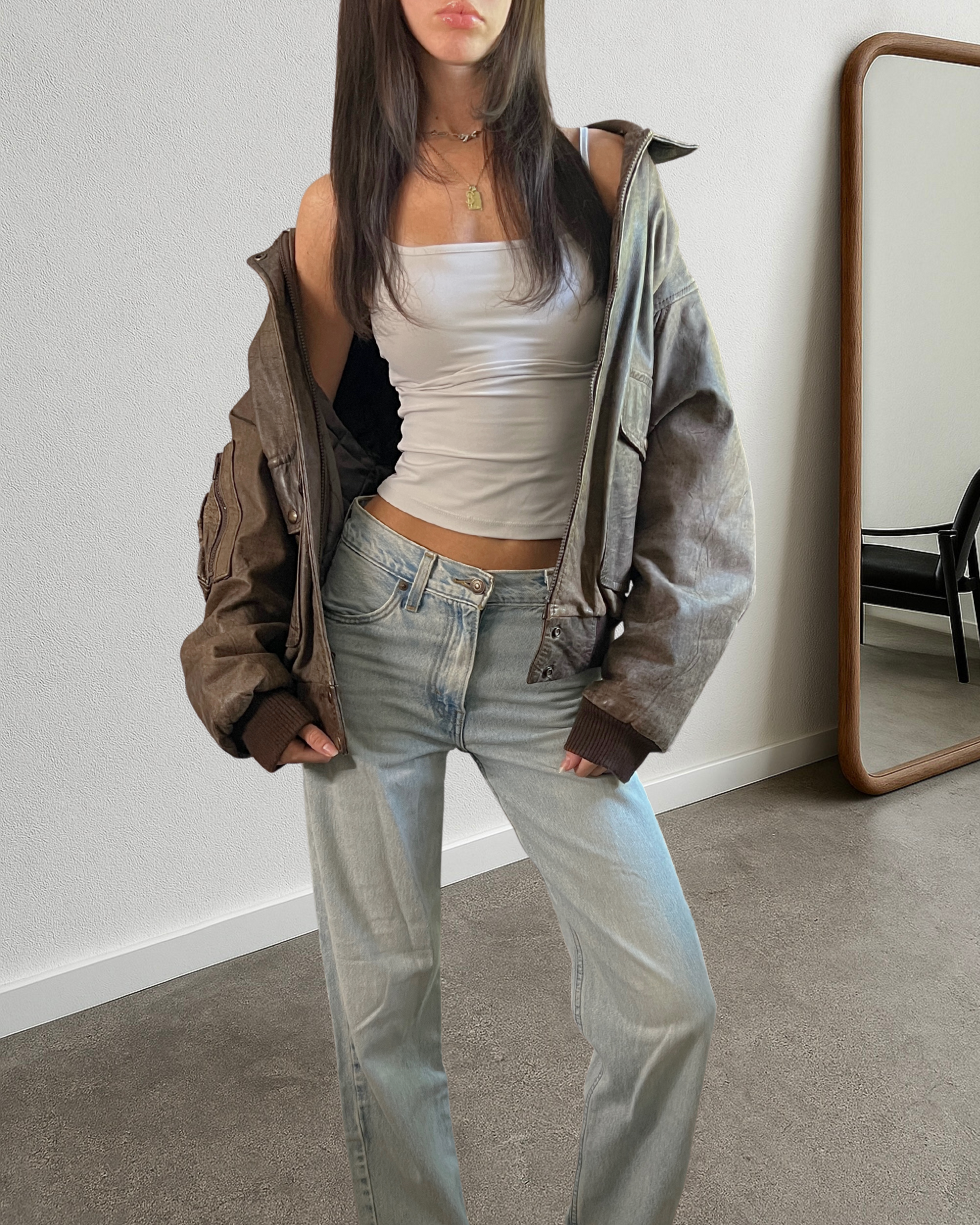 Ponti Leather Bomber