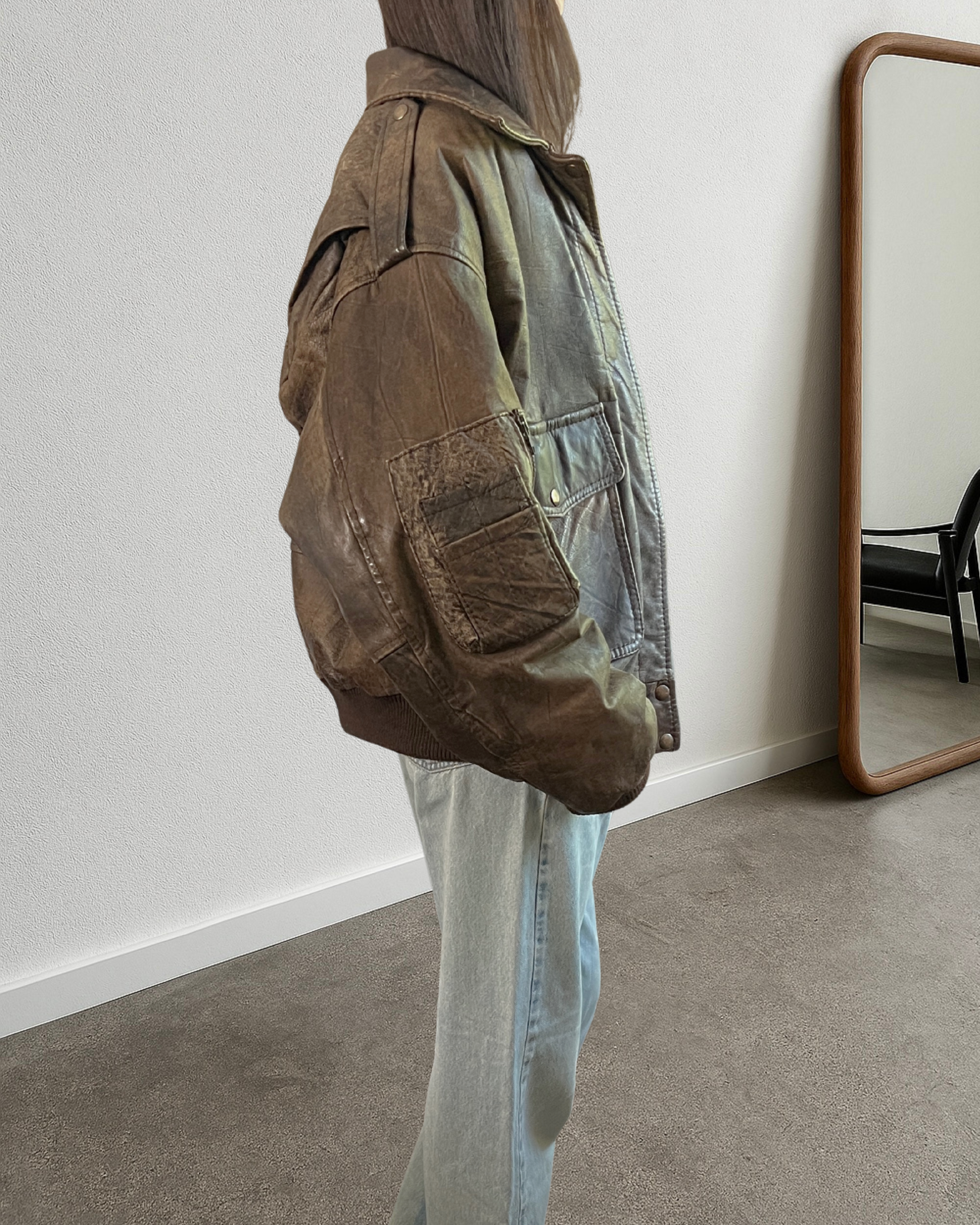 Ponti Leather Bomber