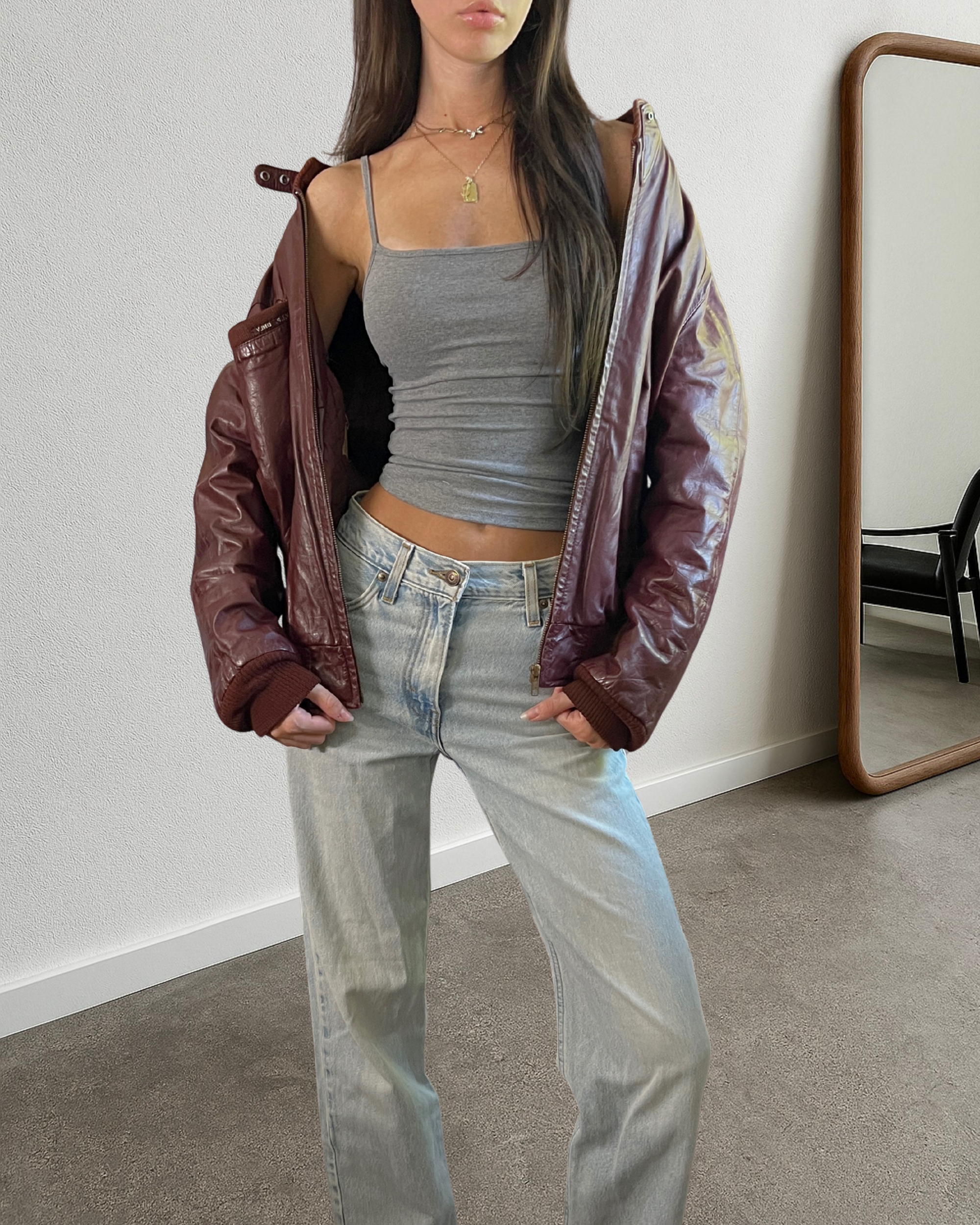 Martini Leather Bomber