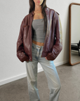 Martini Leather Bomber