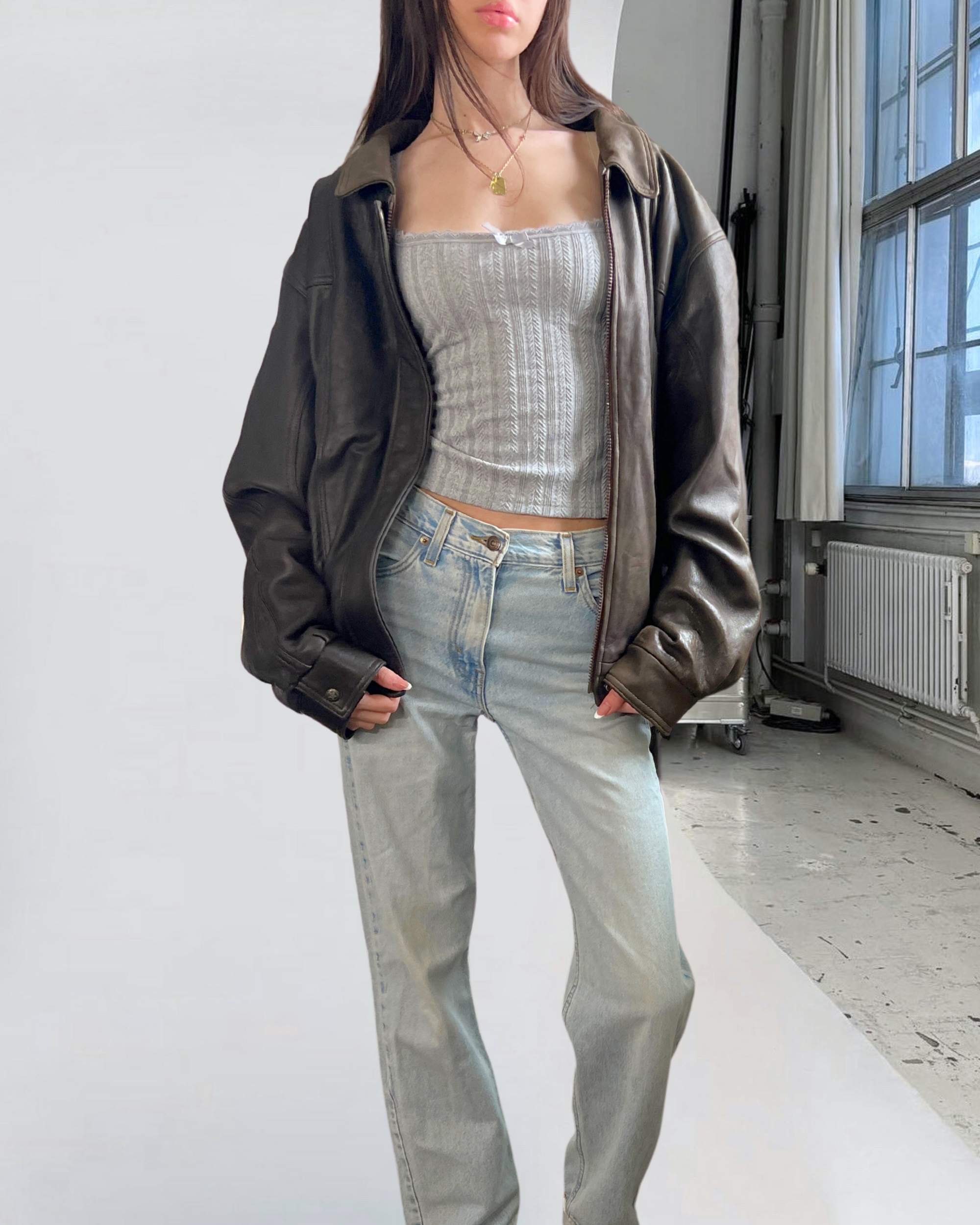 Old Mill Leather Bomber
