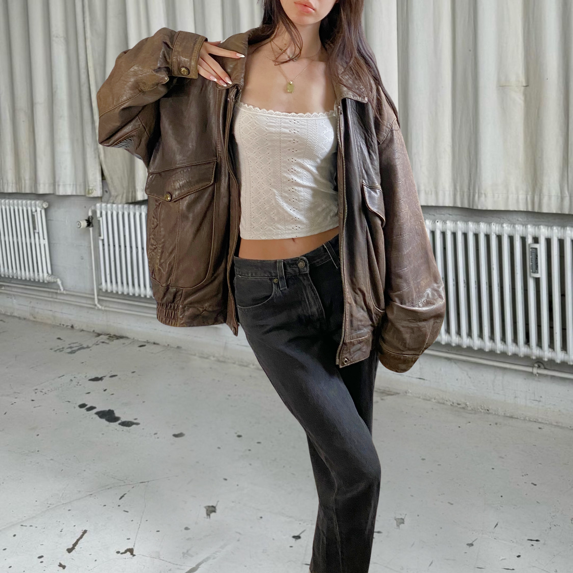 Danier Leather Bomber