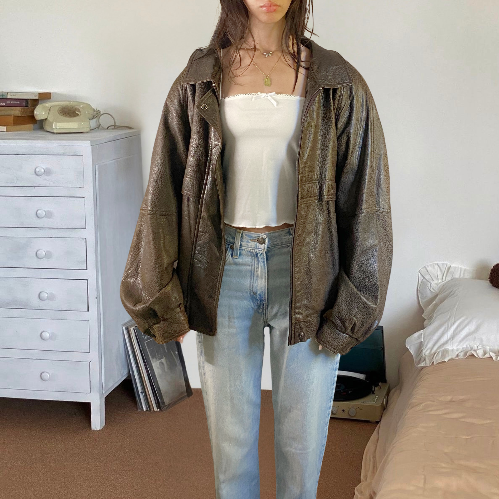 Aquascutum Leather Bomber