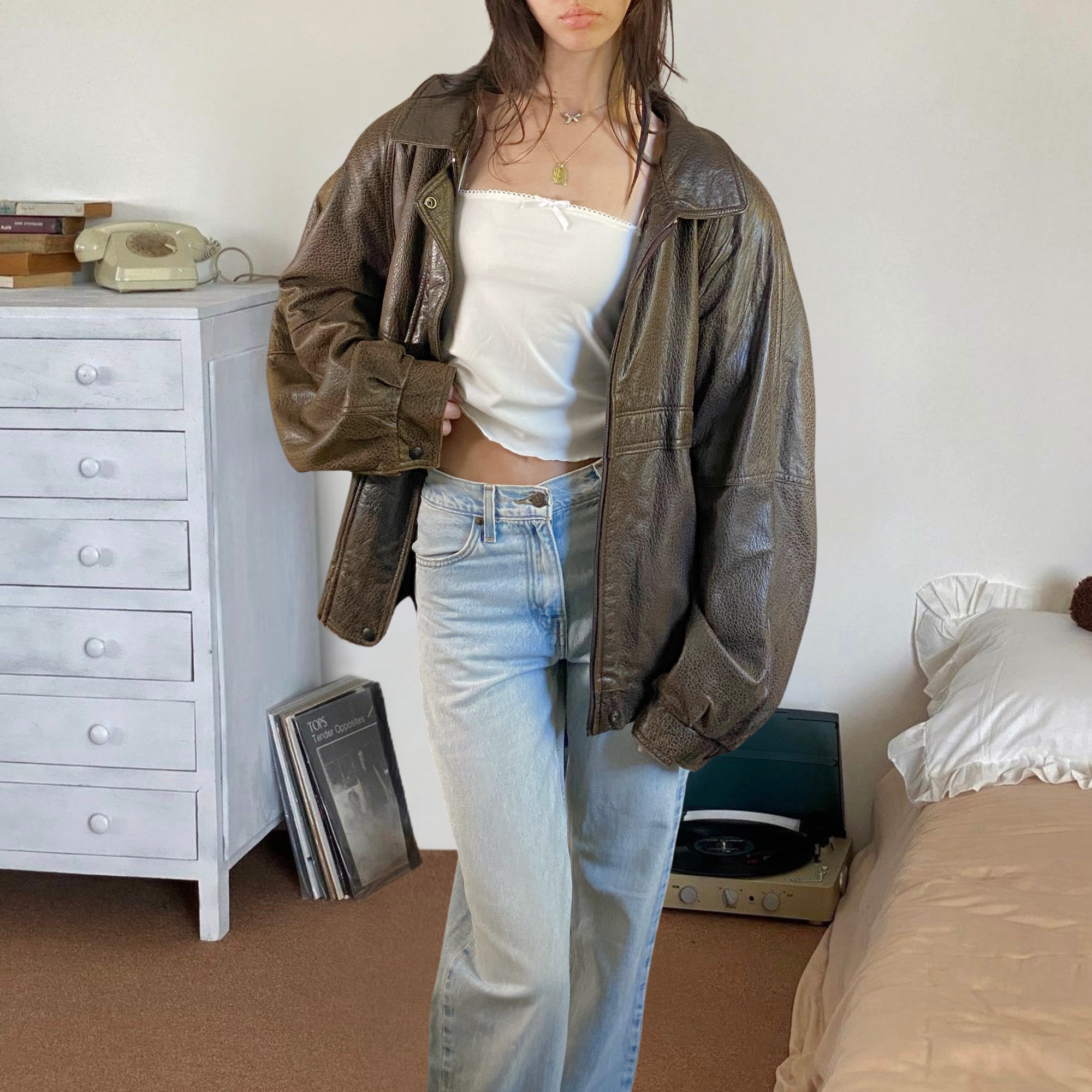 Aquascutum Leather Bomber