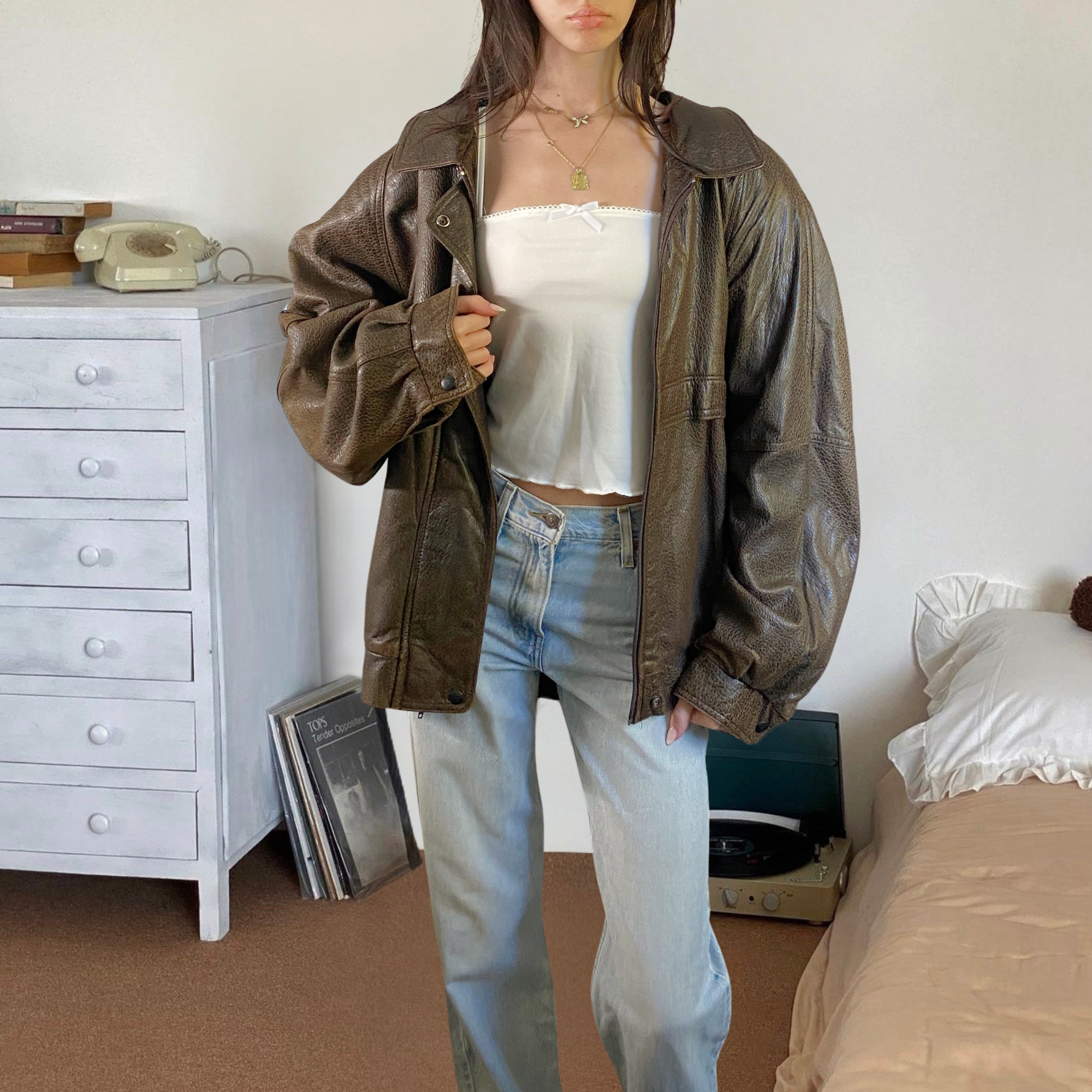 Aquascutum Leather Bomber