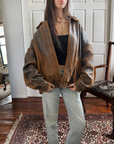 Dreamy Leather Bomber