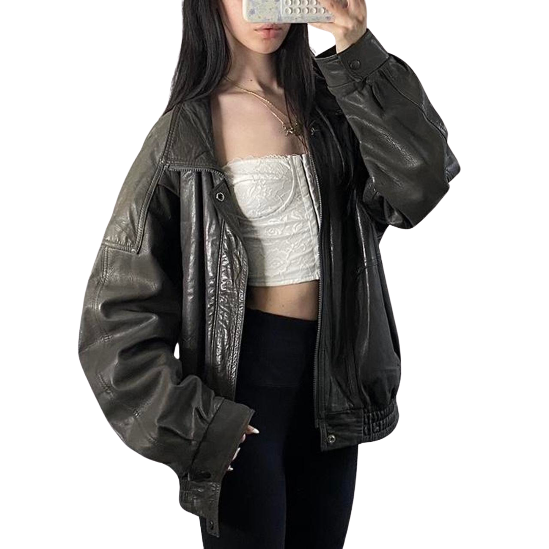 London Fog Leather Bomber