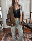 Dreamy Leather Bomber