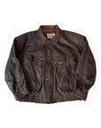 Trina Leather Bomber