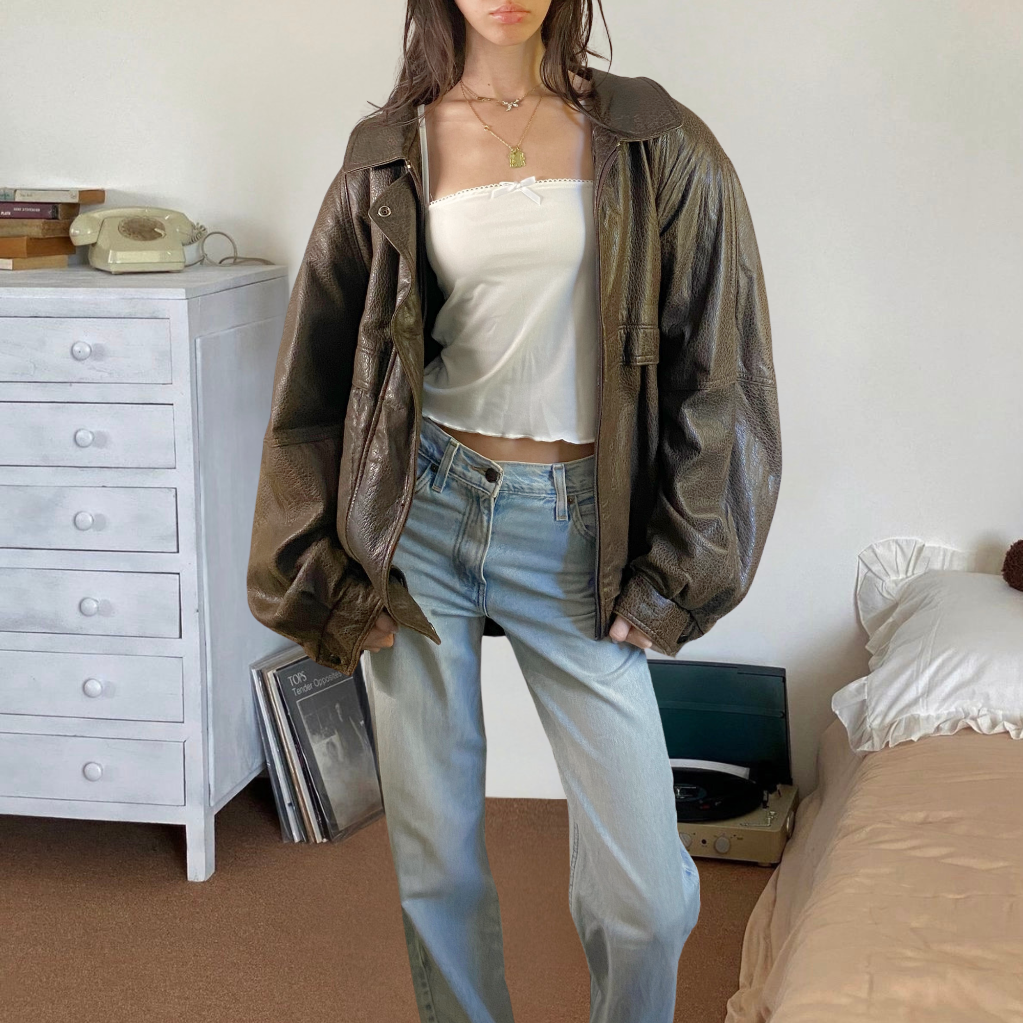 Aquascutum Leather Bomber