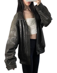 London Fog Leather Bomber