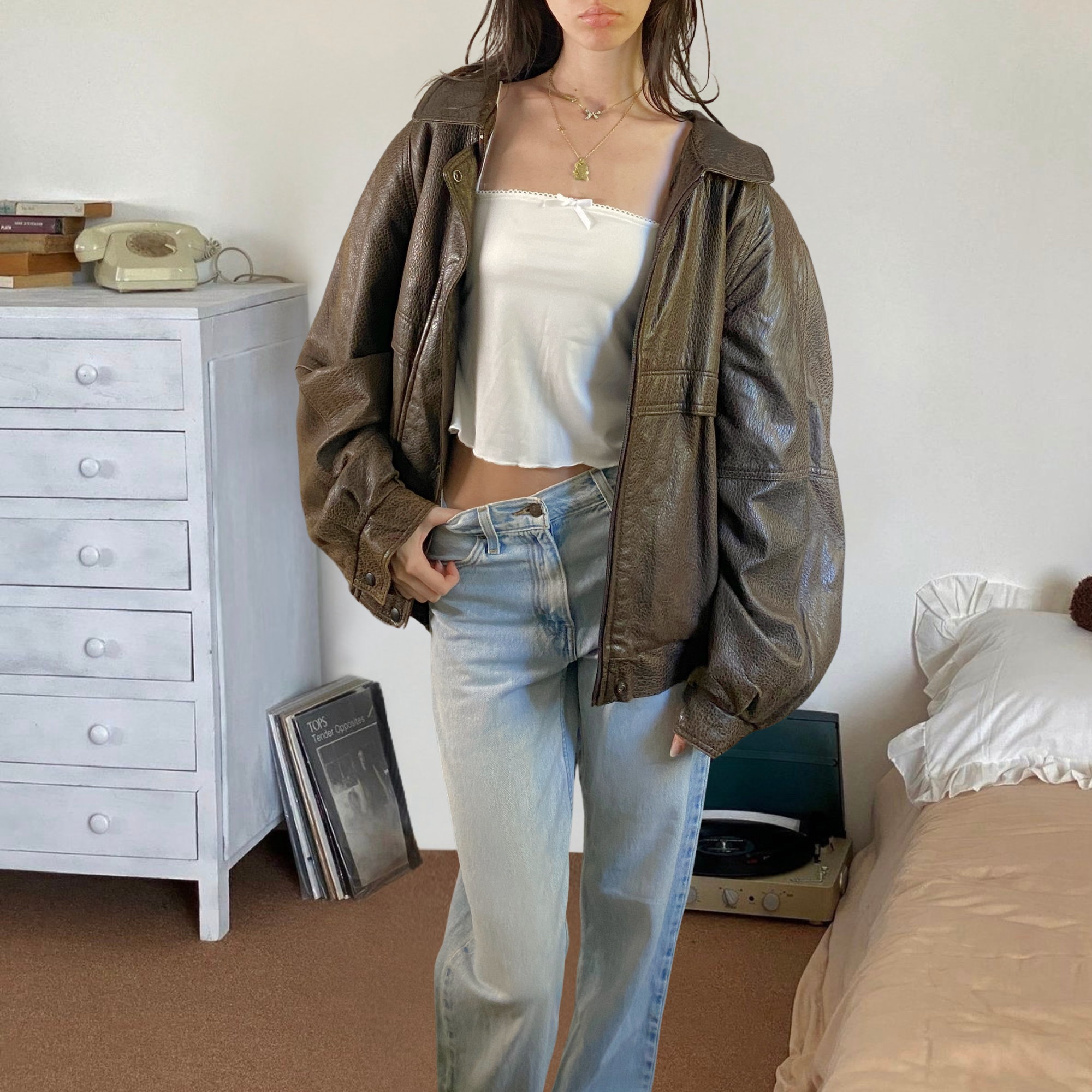 Aquascutum Leather Bomber