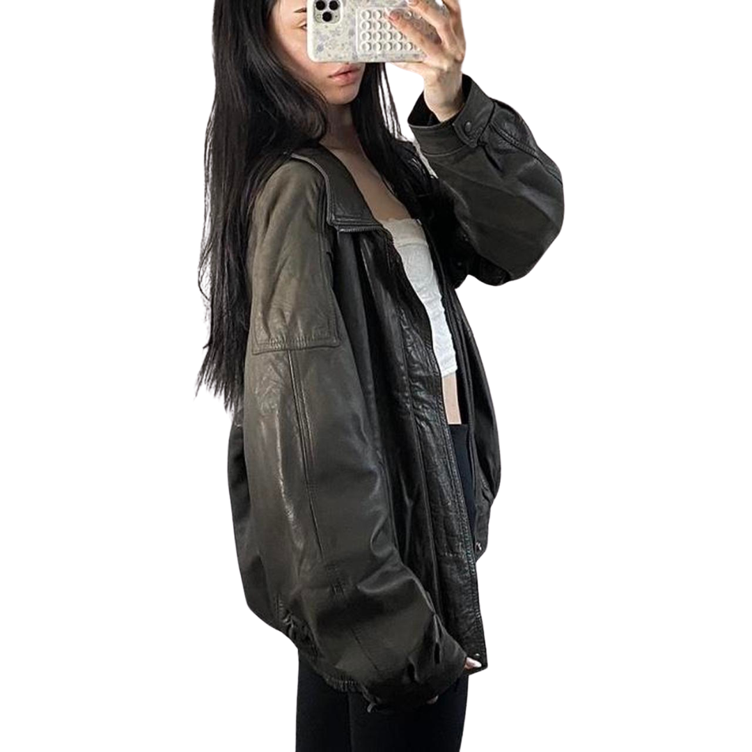 London Fog Leather Bomber