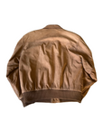 Peanut Leather Bomber