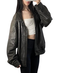 London Fog Leather Bomber