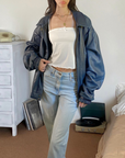 Astro Leather Bomber