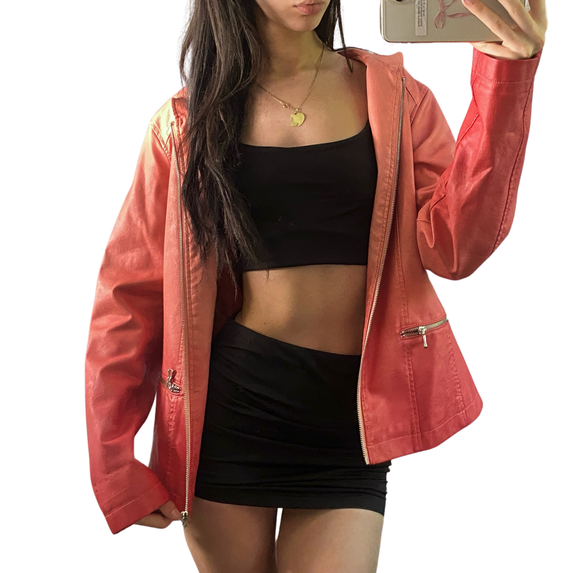 Pink Leather Jacket