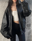 Vintage Leather Bomber