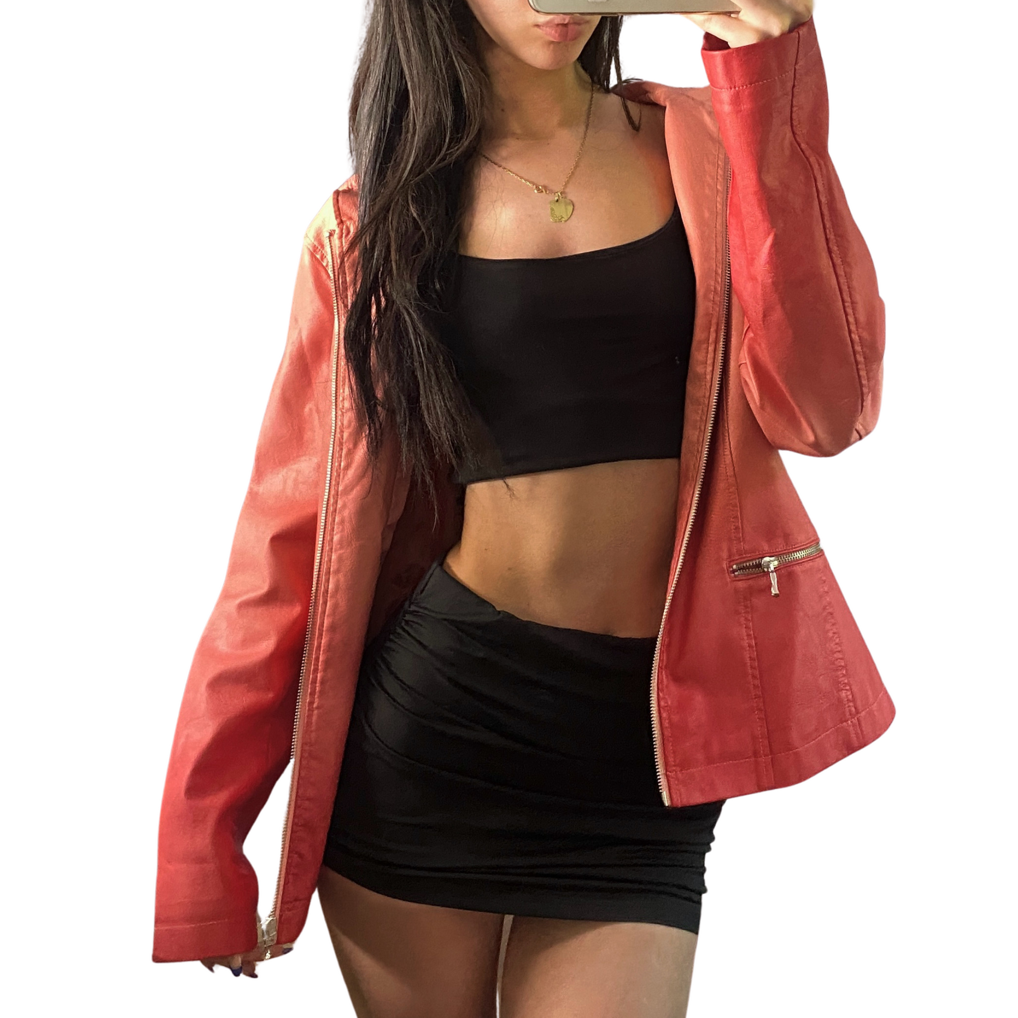 Pink Leather Jacket